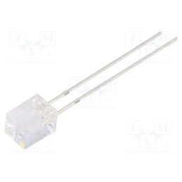 10 pcs : OSW5DK7NE1B-12V - LED, rectangular, 5x5x7mm, white, 750÷1120mcd, 140°, Front: flat