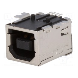 10 pcs : 1734346-1 - Socket, USB B, on PCBs, SMT, PIN: 4, horizontal