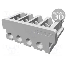 20 pcs : 173977-4 - Plug, wire-board, female, CT, 2mm, PIN: 4, IDC, for cable, AMP