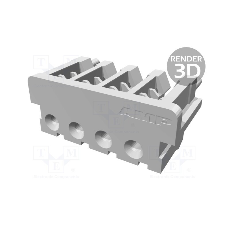 20 pcs : 173977-4 - Plug, wire-board, female, CT, 2mm, PIN: 4, IDC, for cable, AMP