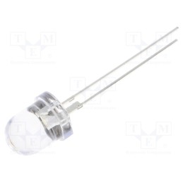 10 pcs : OSM54L8131P - LED, 8mm, white warm, 25000÷30000mcd, 30°, Front: convex, 3÷3.8V