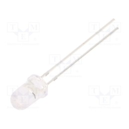 10 pcs : OSY5MA5111A-CRLED14 - CRLED, 5mm, yellow, 14400mcd, 15°, Front: convex, 5÷20V