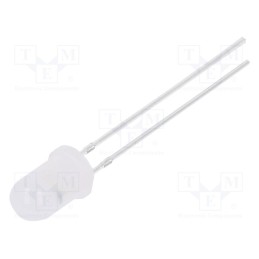 10 pcs : OSW5DK5A32A-CRLED14 - CRLED, 5mm, white cold, 5800mcd, 30°, Front: convex, 12V
