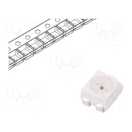 10 pcs : HSMJ-A401-T40M1 - LED, SMD, 3528,PLCC4, red-orange, 285÷715mcd, 3.5x2.8x1.9mm, 120°