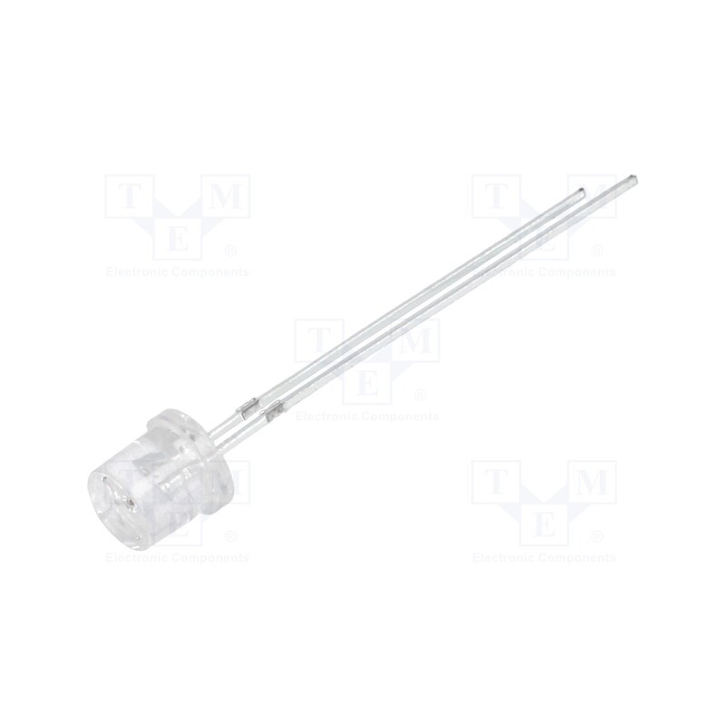 10 pcs : OS5OPM57E1A - LED, 5mm, orange, 1120÷1560mcd, 140°, Front: flat, 1.8÷2.6V