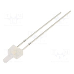 10 pcs : OSM5DK7K92B-12V - LED, 2mm, white warm, 500÷750mcd, 90°, Front: flat, 12V, 3000K, THT