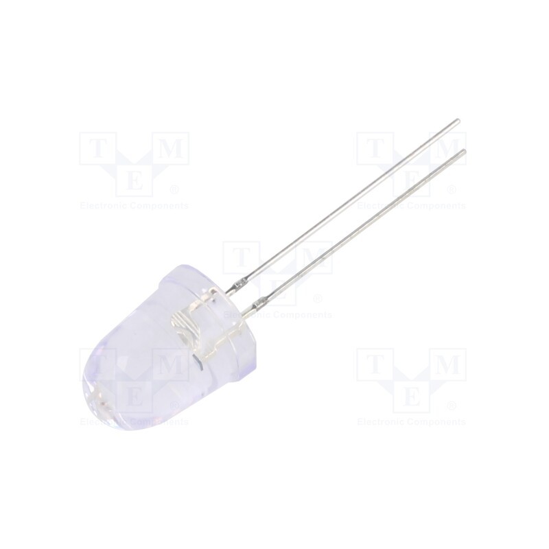 10 pcs : OSO5PAA201A-CRLED14 - CRLED, 10mm, orange, 14400mcd, 8°, Front: convex, 20V, No.of term: 2