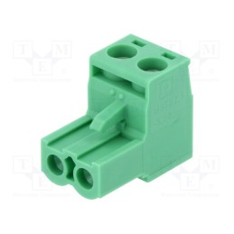 10 pcs : 1757019 - Pluggable terminal block, 5.08mm, ways: 2, straight, plug, female