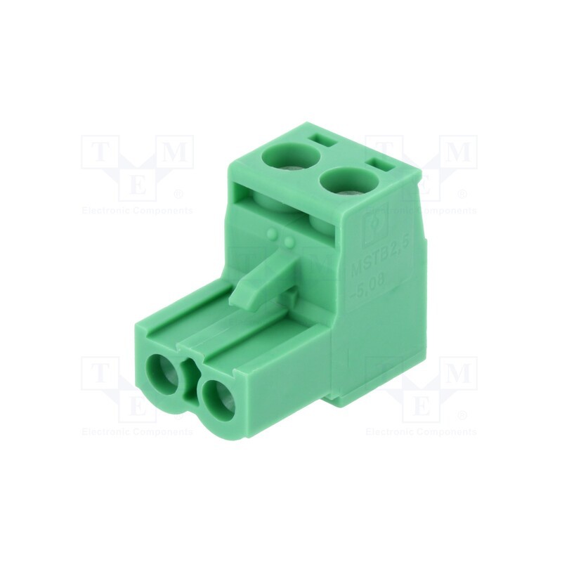 10 pcs : 1757019 - Pluggable terminal block, 5.08mm, ways: 2, straight, plug, female