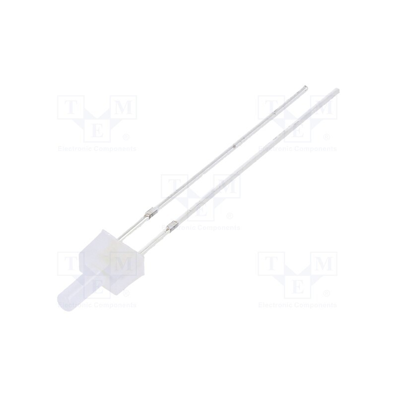 10 pcs : OSW5DK7K92B-12V - LED, 2mm, white cold, 750÷1120mcd, 90°, Front: flat, 12V, 10000K
