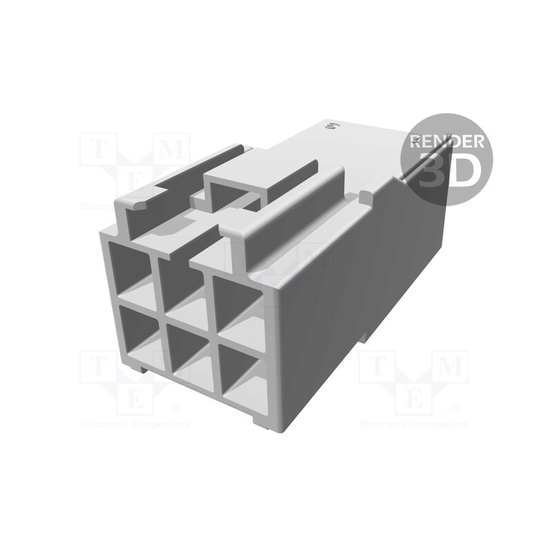 10 pcs : 176285-1 - Plug, wire-board, male, AMP UNIVERSAL POWER, 3.96mm, PIN: 6