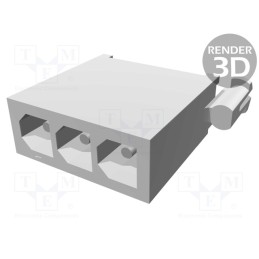 10 pcs : 1-770170-0 - Socket, wire-board, male, Mini Universal MATE-N-LOK, 4.14mm, 600V