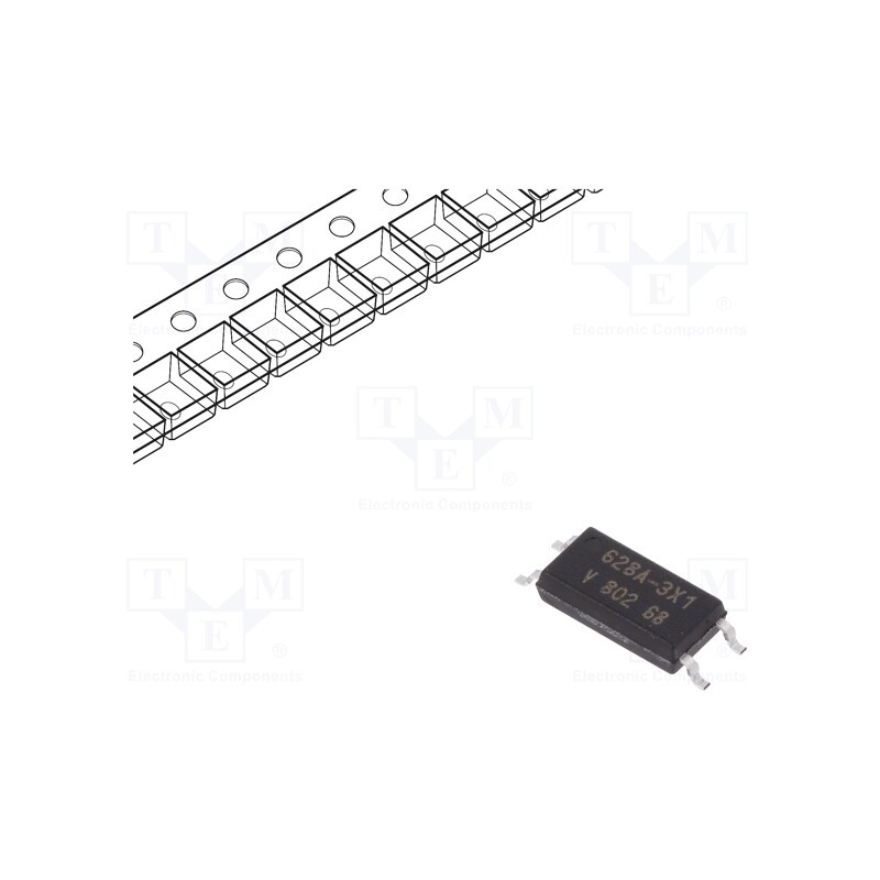 10 pcs : VOL628A-3X001T - Optocoupler, SMD, Ch: 1, OUT: transistor, Uinsul: 5kV, Uce: 80V, SOP4L