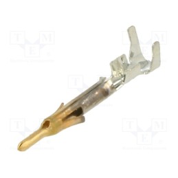 10 pcs : 1-770987-0 - Contact, male, brass, selectively gold plated, 0.3÷0.8mm2, bulk