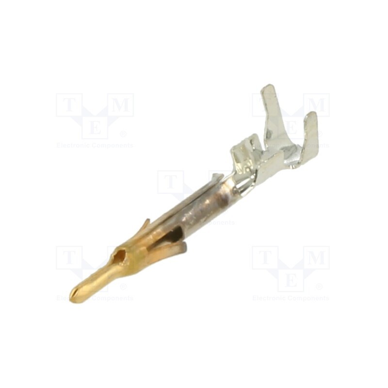 10 pcs : 1-770987-0 - Contact, male, brass, selectively gold plated, 0.3÷0.8mm2, bulk