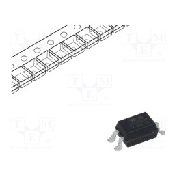 10 pcs : VOT8024AB - Optotriac, 5.3kV, triac,zero voltage crossing driver, SMD4, Ch: 1