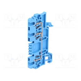 10 pcs : 1775540000 ZDU 1.5/3AN BL - Splice terminal: rail, 1.5mm2, ways: 1, terminals: 3, blue, wemid