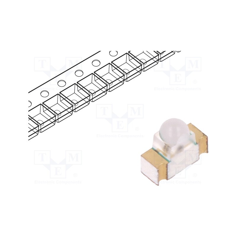 10 pcs : VSMY14940 - IR transmitter, 940nm, transparent, 90mW, 9°, SMD, 70mA, 1.1÷1.5V