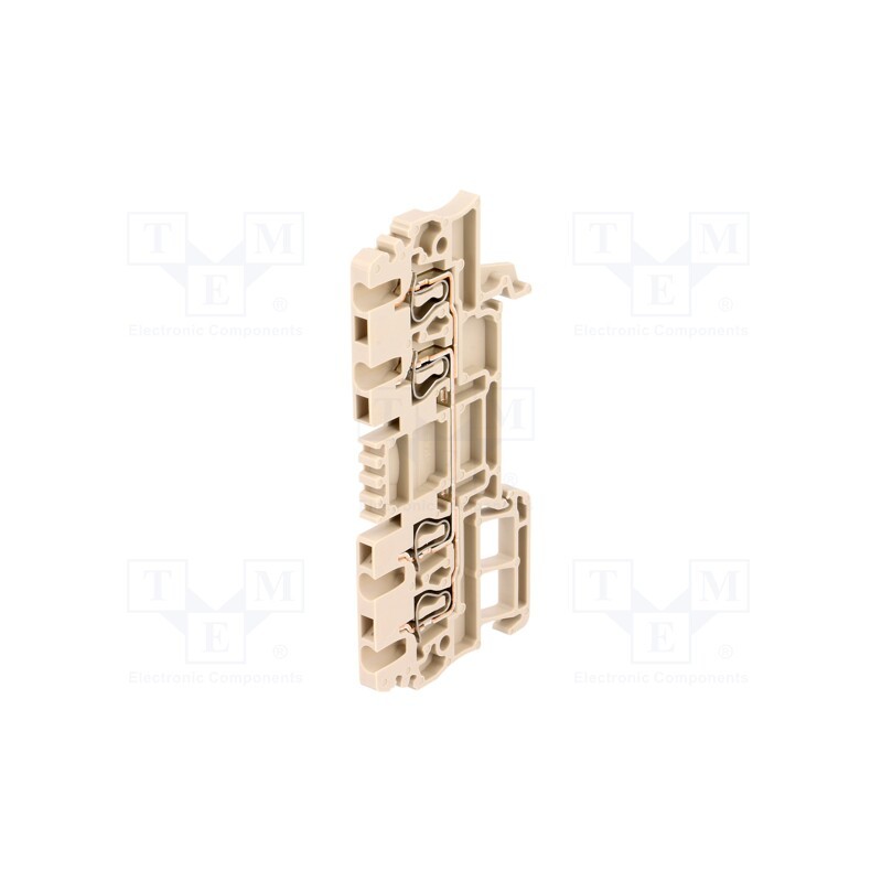 10 pcs : 1775580000 ZDU 1.5/4AN - Splice terminal: rail, 1.5mm2, ways: 1, terminals: 4, beige, wemid