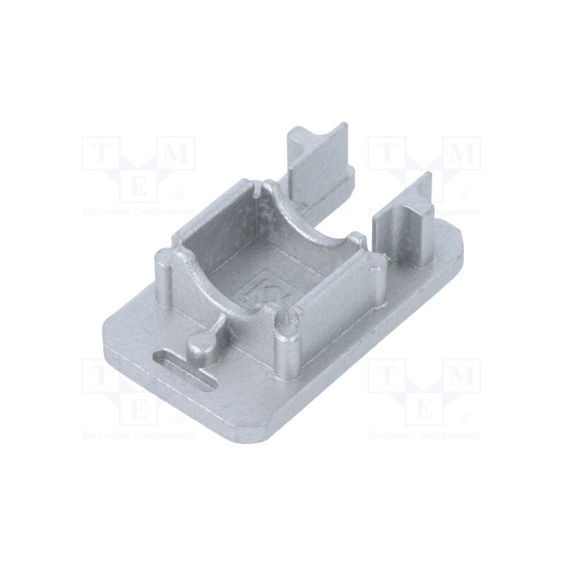 10 set : 70290040 -AS - Cap for LED profiles, silver, 2pcs, ABS, with keyway