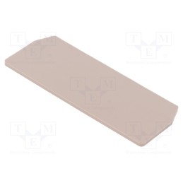 10 pcs : 1776090000 ZAP/TW ZDU1.5/4AN - End/partition plate, beige, wemid, max.125°C, UL94V-0, ZDU1.5/4AN