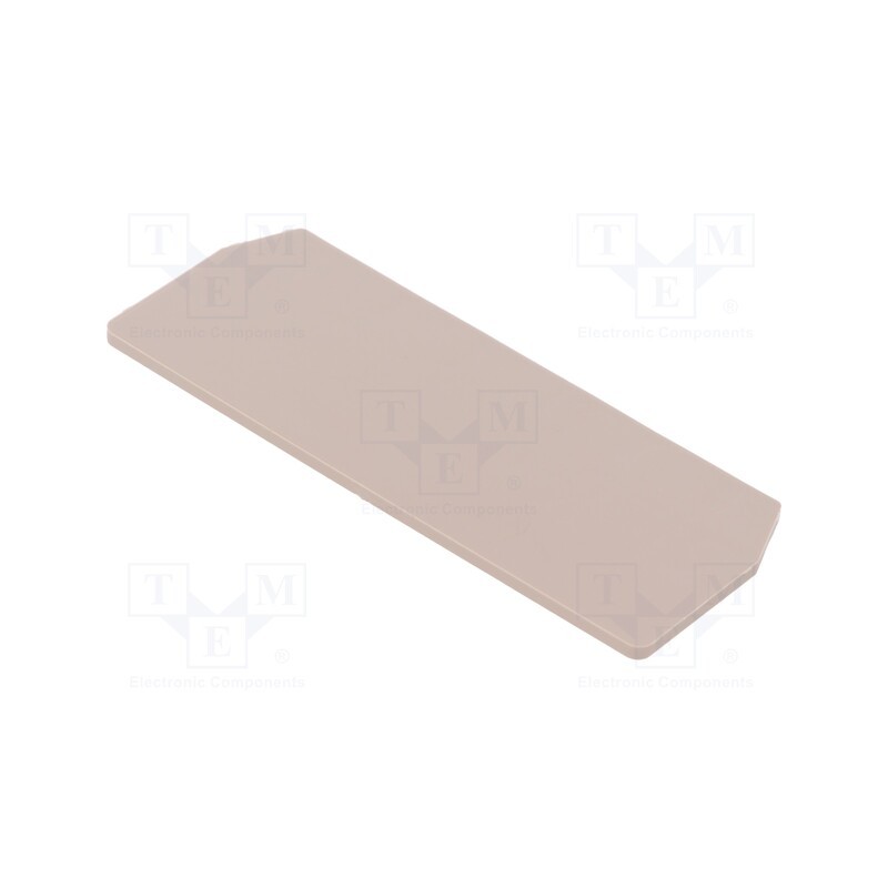 10 pcs : 1776090000 ZAP/TW ZDU1.5/4AN - End/partition plate, beige, wemid, max.125°C, UL94V-0, ZDU1.5/4AN