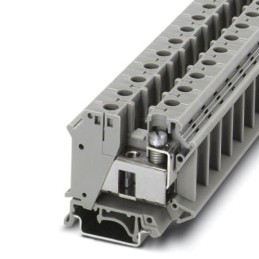 2 pcs - Phoenix Contact UTI 35 Series Grey DIN Rail Terminal Block, 0.75 - 35mm², Single-Level, Screw Termination