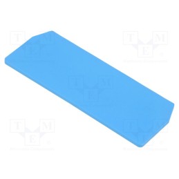 10 pcs : 1776100000 ZAP/TW ZDU1.5/4AN BL - End/partition plate, blue, wemid, max.125°C, UL94V-0, ZDU1.5/4AN