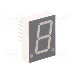 10 pcs : FYS-8011BUHR-21 - Display: LED, 7-segment, 20.4mm, 0.8', No.char: 1, red, 30÷60mcd