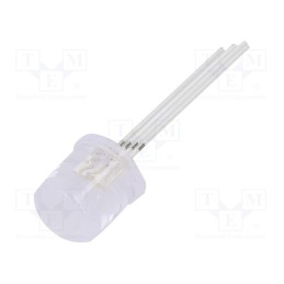 10 pcs : OSTAMCA6C5A - LED, 9.7mm, RGB, 120°, Front: flat, 2.1÷2.6/2.9÷3.4V, No.of term: 4