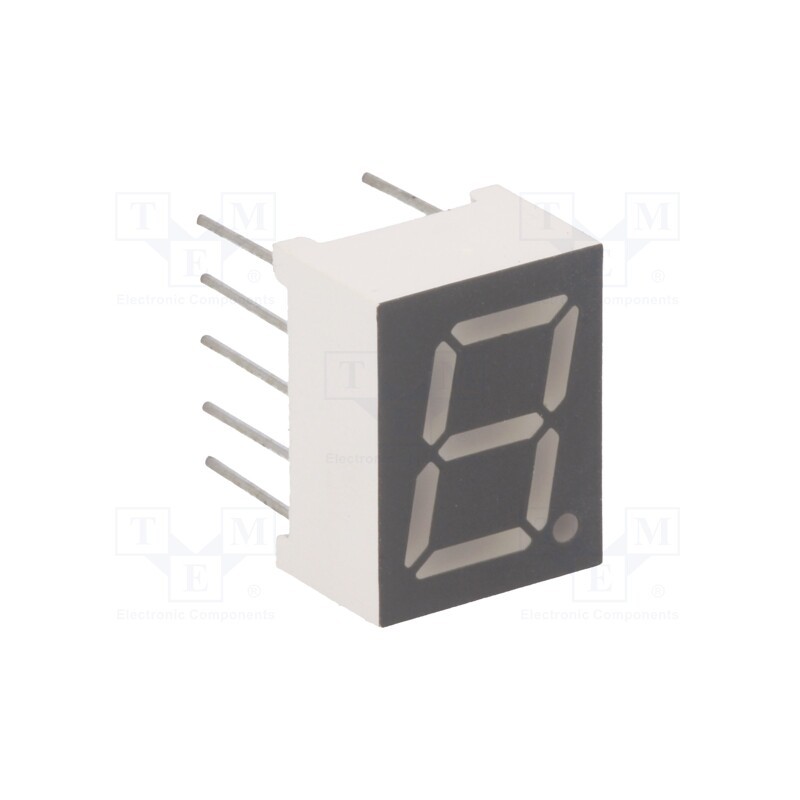 10 pcs : FYS-3911BUHR-21 - Display: LED, 7-segment, 9.9mm, 3.9', No.char: 1, red, 30÷60mcd