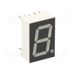 10 pcs : OPD-S5621LE-BW - Display: LED, 7-segment, 14.2mm, 0.56', No.char: 1, red, 60mcd