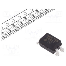 10 pcs : PC817X2NIP1B - Optocoupler, SMD, Ch: 1, OUT: transistor, Uinsul: 5kV, Uce: 80V, PC817