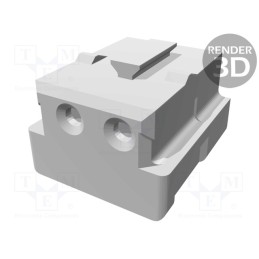 20 pcs : 179228-2 - Plug, wire-board, female, CT, 2mm, PIN: 2, w/o contacts, for cable