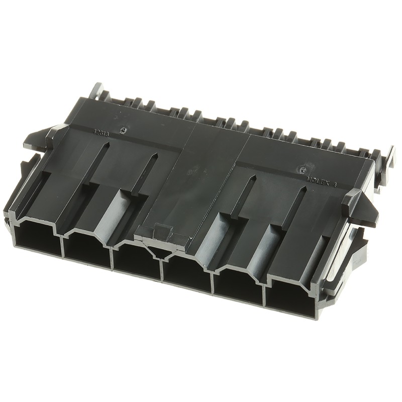 1 pcs - Molex, Mini-Fit Sr Male Connector Housing, 10mm Pitch, 6 Way, 1 Row