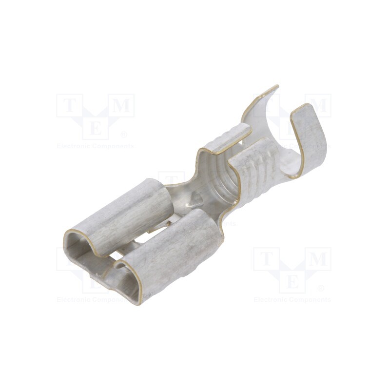 10 pcs : 180384-2 - Terminal: flat, 6.3mm, 0.8mm, female, 3÷6mm2, crimped, for cable