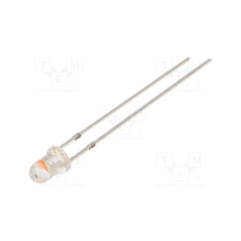 10 pcs : OSPKD23131A - LED, 3mm, green/pink, 30°, Front: convex, 3.1÷3.6V, No.of term: 2