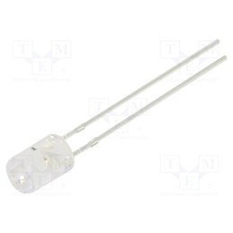 10 pcs : OSG5DA5GA1B-5V - LED, 5mm, green, 750÷1120mcd, 100°, Front: flat, 5V, No.of term: 2