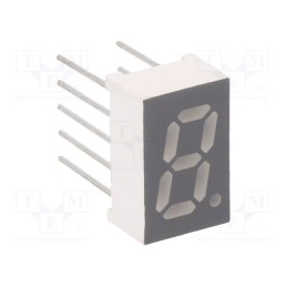 10 pcs : FYS-3211BUHR-21 - Display: LED, 7-segment, 8mm, 3.2', No.char: 1, red, 30÷60mcd, anode