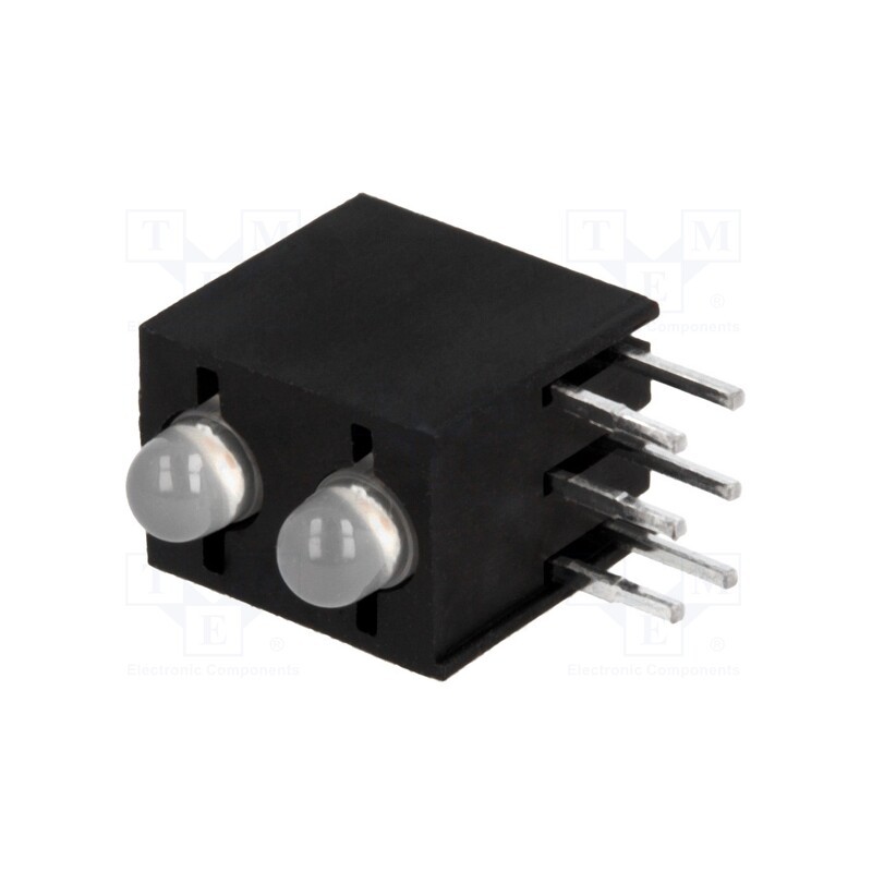 10 pcs : L-130WCP/2EGW - LED, in housing, red/green, 3mm, No.of diodes: 2, 20mA, cathode, 60°