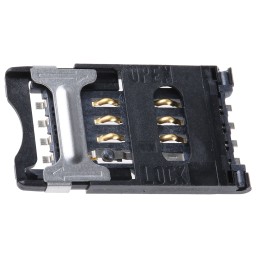 1 pcs - C & K 8 Way SAM, SIM Memory Card Connector With Solder Termination
