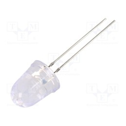 10 pcs : OS5OKPA201A - LED, 10mm, orange, 8°, Front: convex, 2.1÷2.6V, No.of term: 2, 78mW