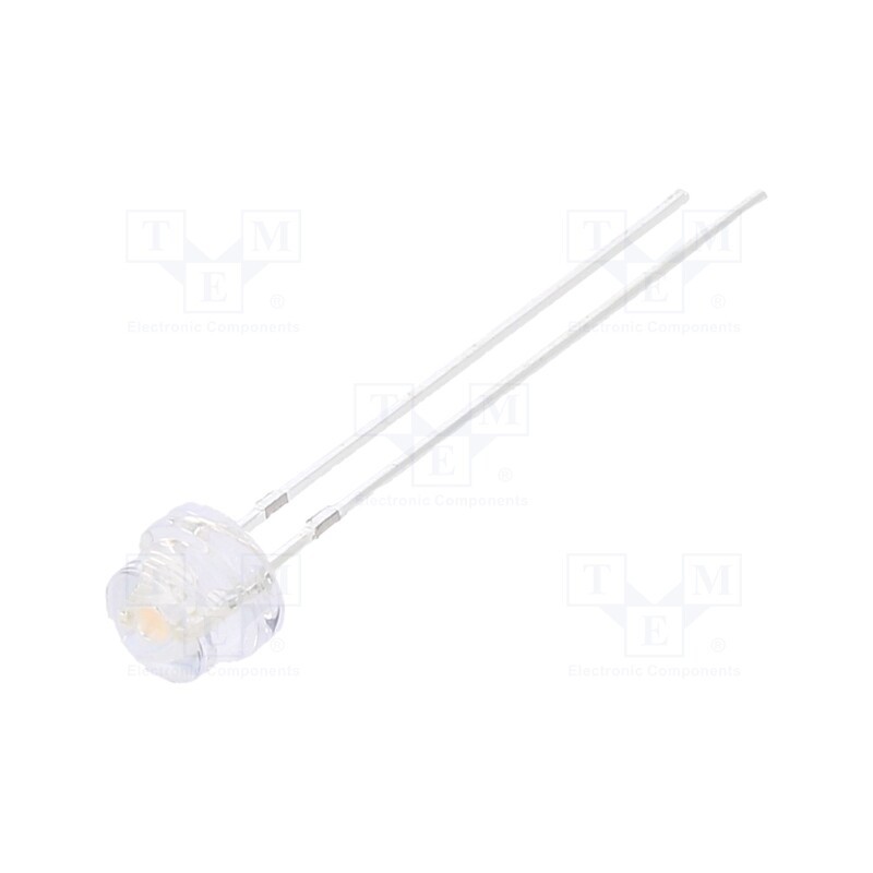 10 pcs : OSK7DL56A1A - LED, 4.8mm, violet, 500÷750mcd, 100°, Front: convex, 2.9÷3.6V