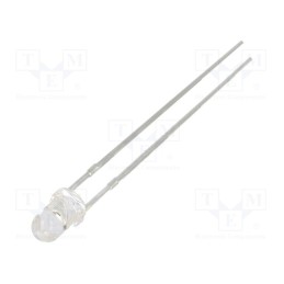 10 pcs : OSO5PA3131A-VVLED - LED, 3mm, orange, 2180mcd, 30°, Front: convex, 3÷13V, No.of term: 2