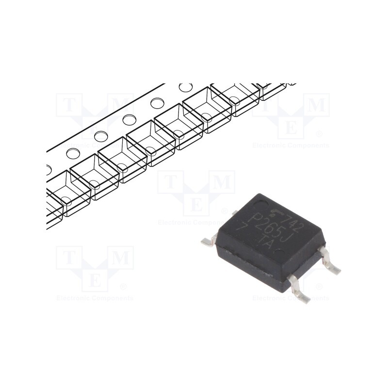 10 pcs : TLP265J(T7-TPL,E(T - Optotriac, 3.75kV, without zero voltage crossing driver, SO6