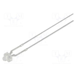 10 pcs : OSV5YL7331A - LED, 1.8mm, violet, 90÷120mcd, 30°, Front: convex, 2.9÷3.6V, 3.3x3mm