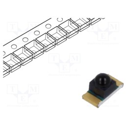 10 pcs : SFH 4059S - IR transmitter, 850nm, black, 15°, SMD, Dim: 3.3x1.7x1.95mm, 50mA