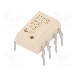 10 pcs : TLP620-2(GB.F) - Optocoupler, THT, Ch: 2, OUT: transistor, Uinsul: 5kV, Uce: 55V, DIP8