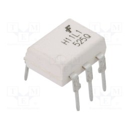 10 pcs : H11L1M - Optocoupler, THT, Ch: 1, OUT: Schmitt trigger, DIP6