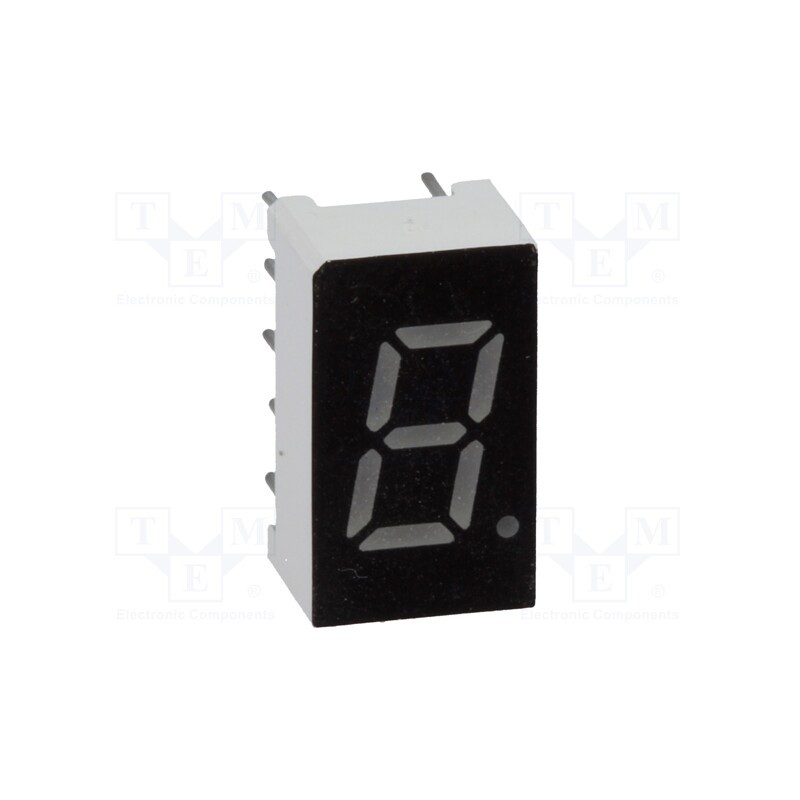 10 pcs : OPD-S3011LE-BW - Display: LED, 7-segment, 7.62mm, 0.3', No.char: 1, red, 40mcd